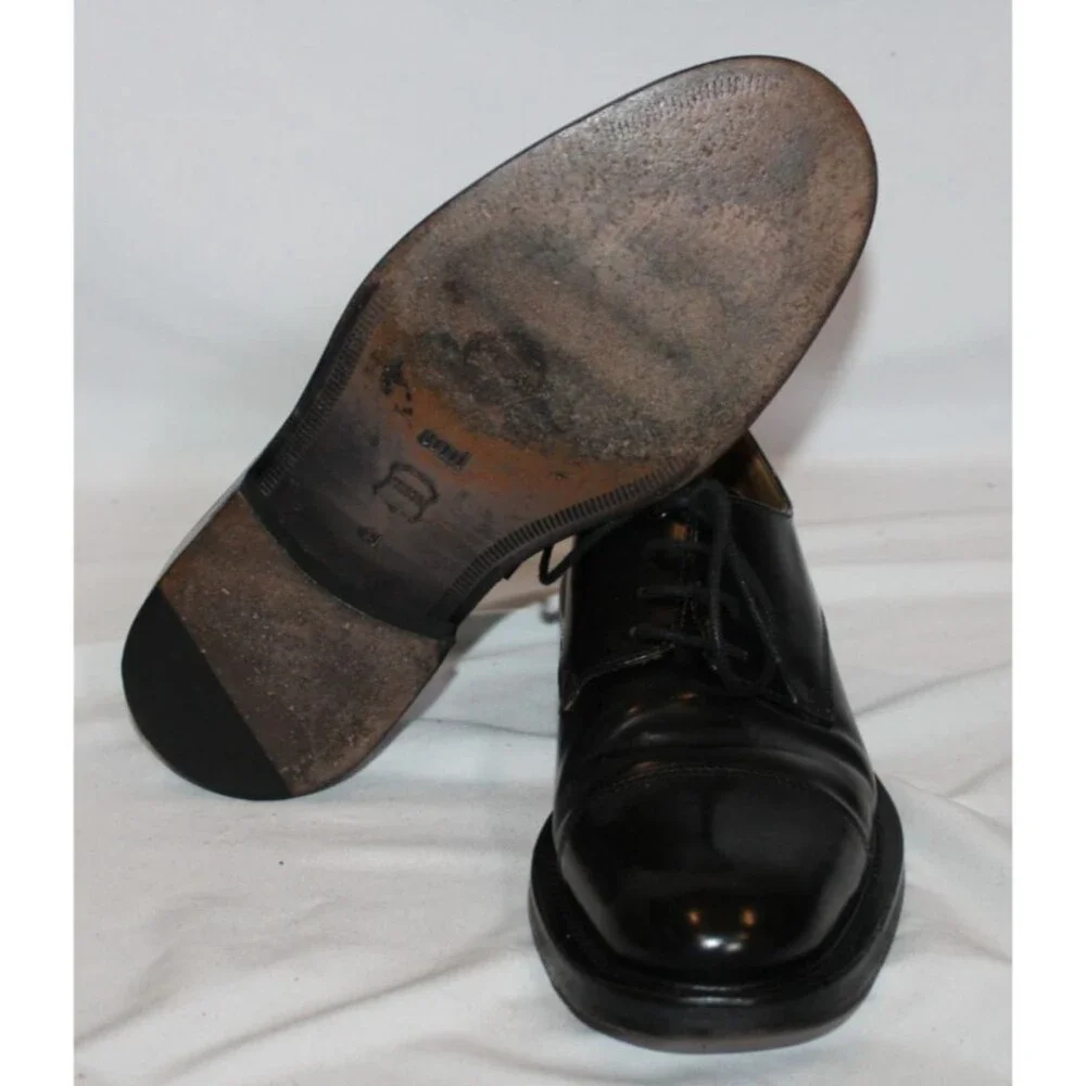 AMI Alexandre Mattiussi Men's Leather Derby Lace Up Loafers Black $750‎ EU 43